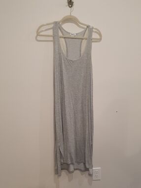 Splendid Light Gray Soft Jersey Midi Tank Dress Size Medium